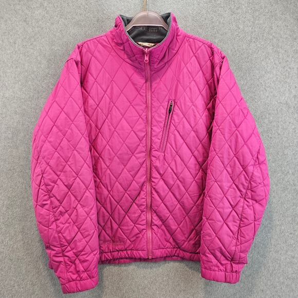 Columbia Jackets & Blazers - COLUMBIA Quilted Jacket Women XL Pink Vertex Interchange Puffer Fleece Lined
